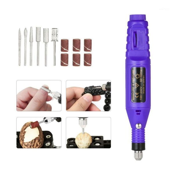

14pcs 100v-240v mini electric grinder drill tool variable speed rotary engraving pen carve tool set for milling polishing1