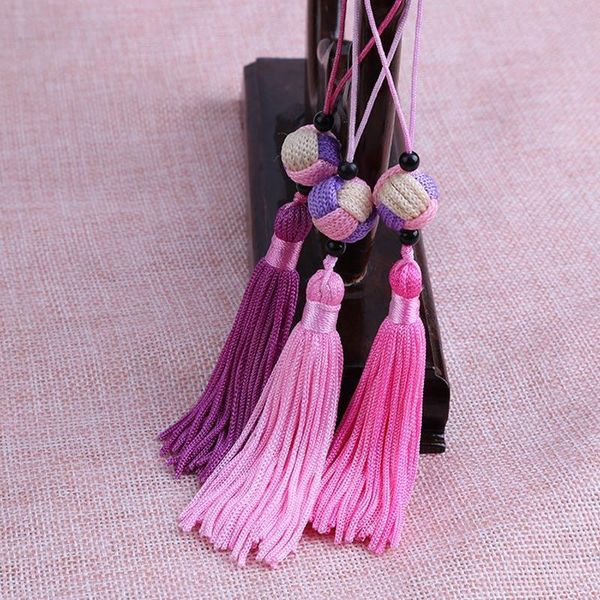 

12pcs lot lucky ball tassels silk fringe bangs flower tassel trim decorative tassels for curtains home decoration accessories h jllpky