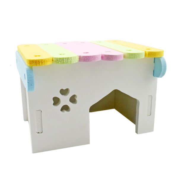 

house wooden toy climbing colorful pet play adventure toy habitat chew toy