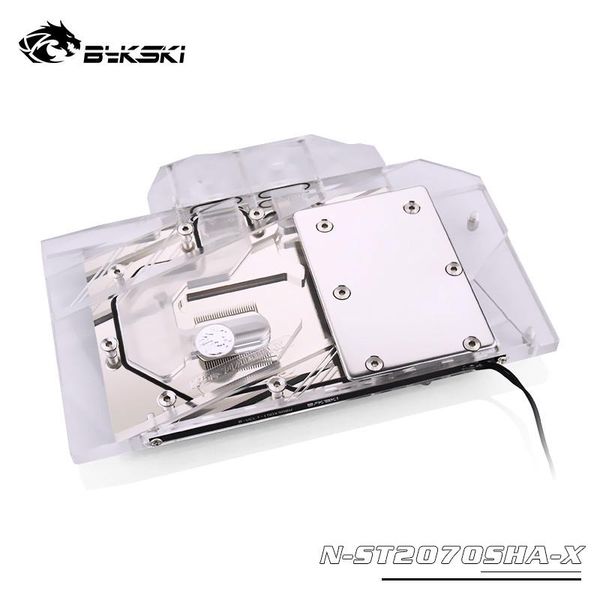 

bykski gpu water block for zotac rtx 2070 super-8gd6 ha / mini oc graphics card 5v argb/12v rgb light n-st2070sha-x