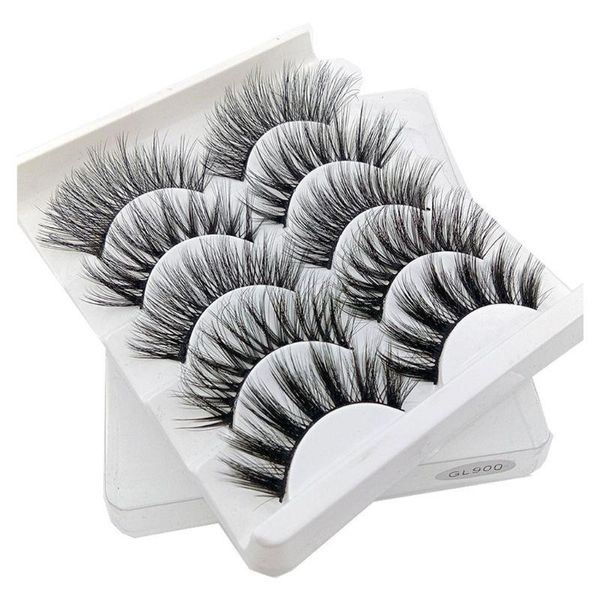 

false eyelashes 5 pairs 3d natural long fake eye lashes thick makeup 449d