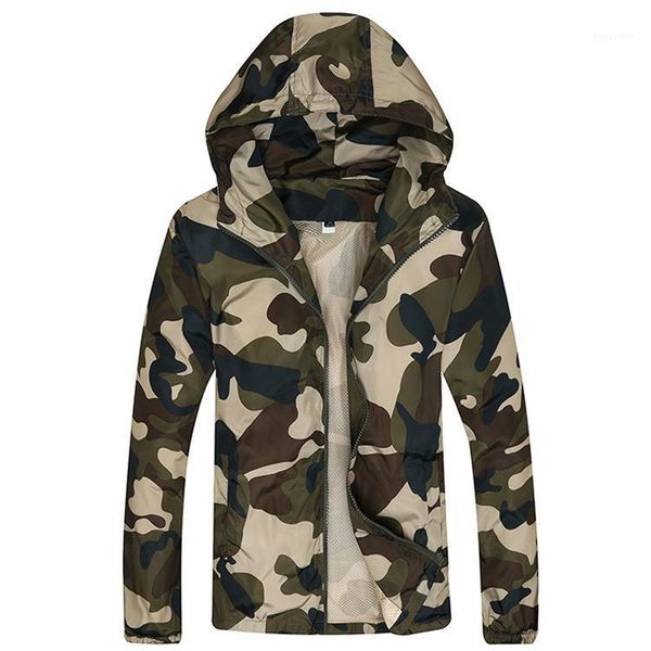 

men bomber jacket thin slim long sleeve camouflage jackets hooded 2021 windbreaker zipper outwear army brand clothing1, Black;brown