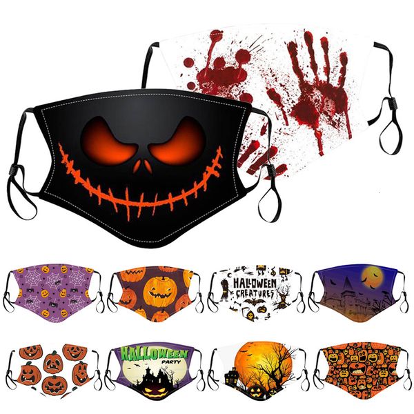 

halloween factory children fashion face mask designer dustproof haze printing cartoon washable windproof facemask eec3300