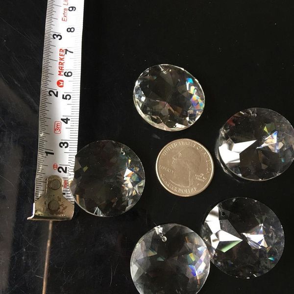 

1x 1.2inch clear crystal glass octagon bead prism chandelier pendant suncatcher 30mm faceted diy 1x 1.2inch h jllbog