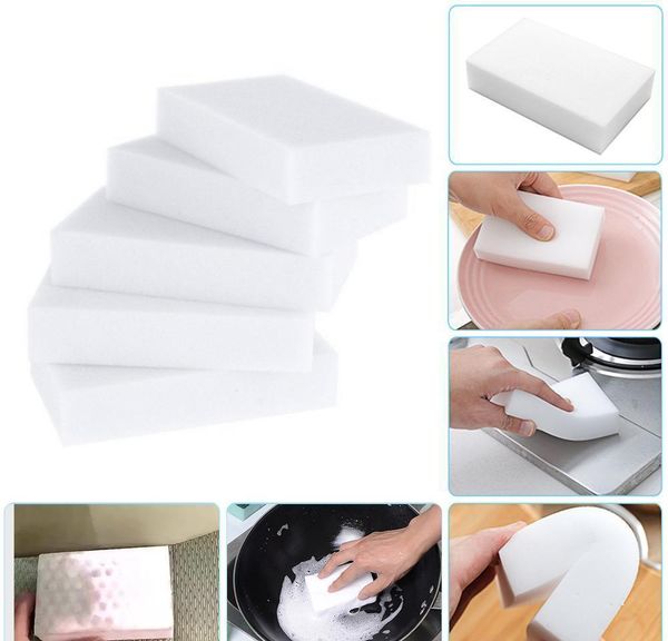

white melamine sponge magic sponge eraser melamine cleaner for kitchen office bathroom cleaning nano sponges wmtizo dh_garden