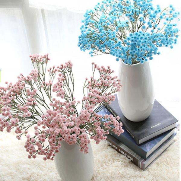 

1x artificial flower flower gypsophila silk bouquet home wedding decoration (90 heads)1