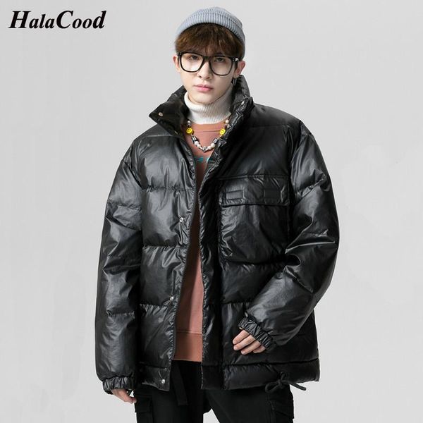 

men's down & parkas halacood jacket male winter men -20 degree white duck outdoor thick warm padded snow coat oversized 4xl, Black