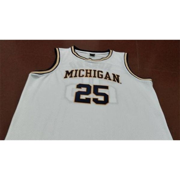 

custom 604 youth women vintage #25 juwan howard michigan basketball jersey size s-4xl or custom any name or number jersey, Black
