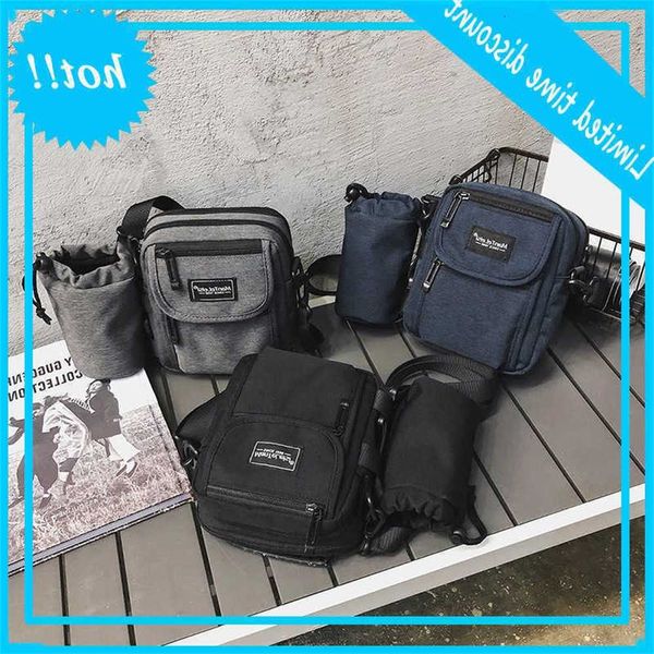 

creative oxford solid color one piece slant cross women's water cup travel small square bag