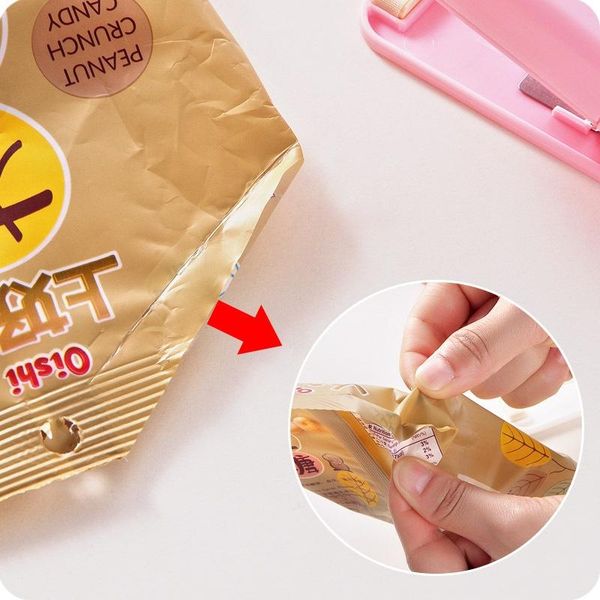 

portable heat sealer plastic package storage bag mini sealing machine handy sticker and seals for food snack kitchen accessories wmtjdv