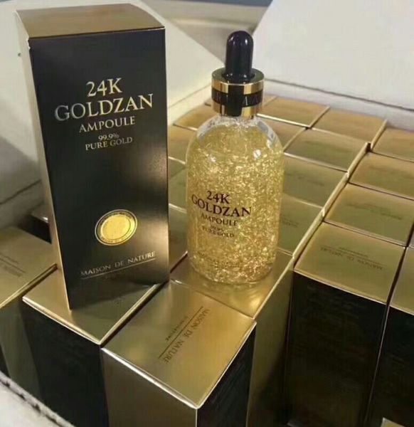 

профессиональная косметика для лица 24k goldzan ampoule essence serum new в коробке dhl бесплатное лицо макияж, White