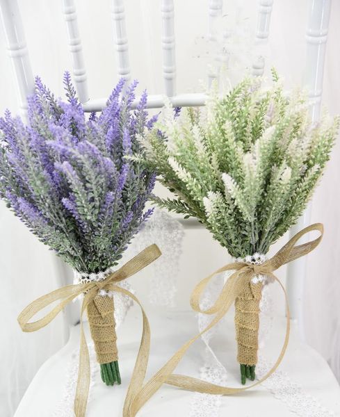 

decorative flowers & wreaths handmade wedding flower bridal bouquet artificial plastic lavender supplies floral bride hand holding bouquets