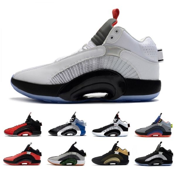 

black jumpman35 mens basketball shoes fragment sisterhood bayou boys center of gravity 35s men trainers sports sneakers us 7-12, White;red