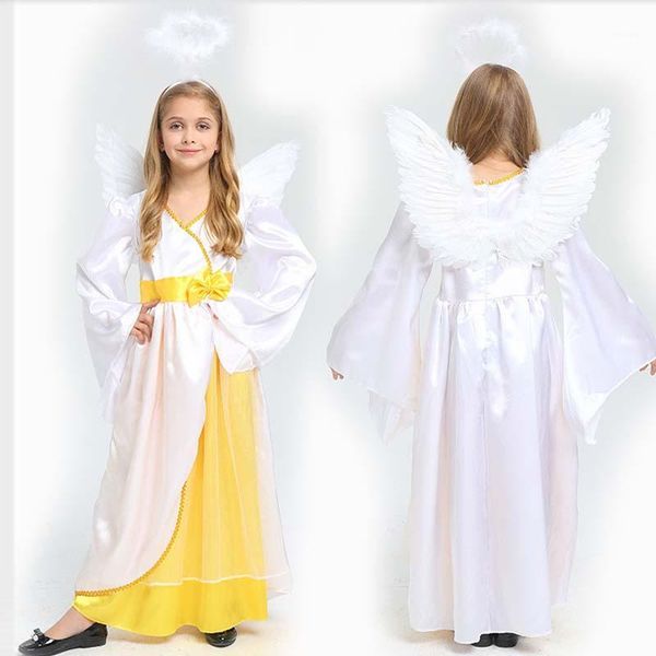 

kids girls princess costume children angel cosplay costumes carnival birthday party purim halloween christmas1, Black;red