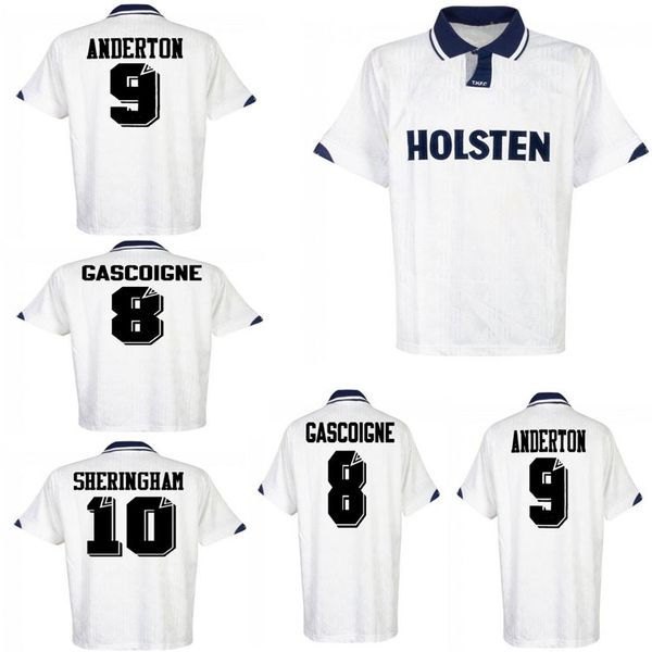 

1991 1993 1994 1995 gascoigne retro football shirt 90 91 mabbutt ruddock sheringham lineker cundy walsh barmby retro classic men's foot, Black;yellow