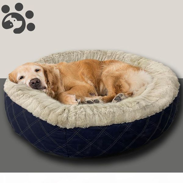 

75cm diameter big large dog beds for large dogs big dog cotton fluffy dog bed sofa calming pet beds for dogs