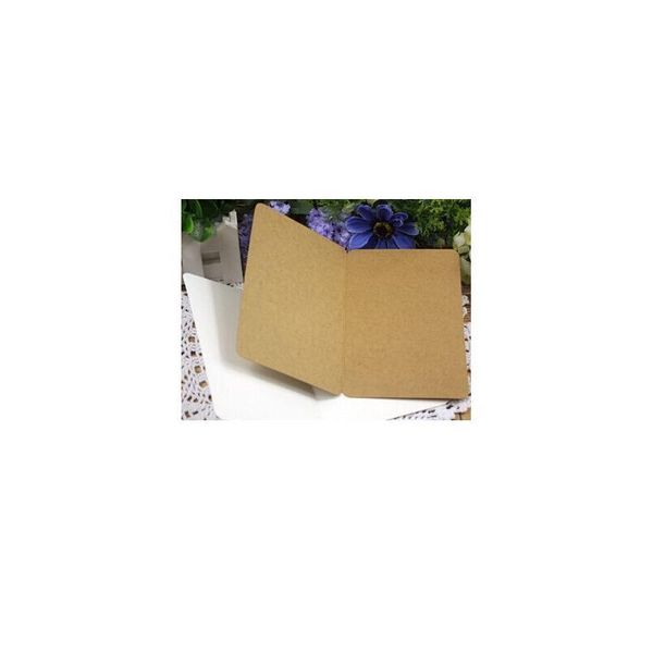 

10pcs/lot blank folding postcard three selection kraft paper postcard greeting gift card 10pcs/l sqcymh