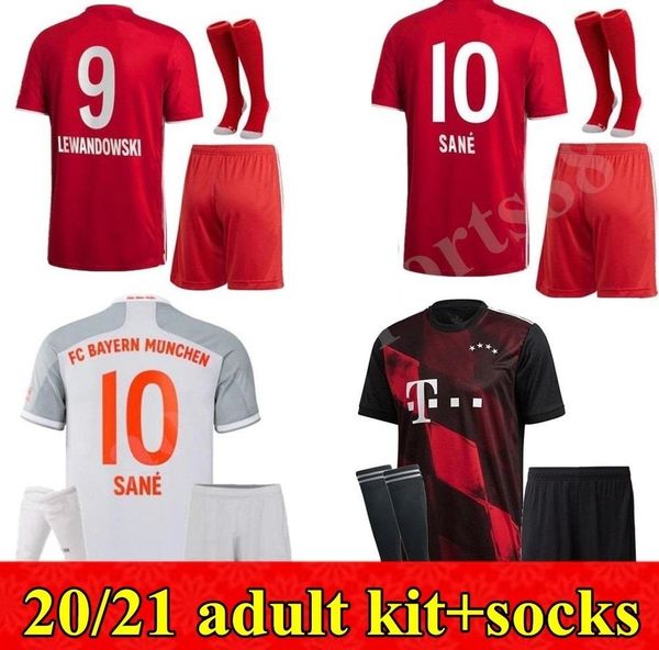 

new 2020 2021 bayern kit soccer jersey 20 21 home away 3rd men kits lewandowski muller hummels tolisso sane football shirt, Black