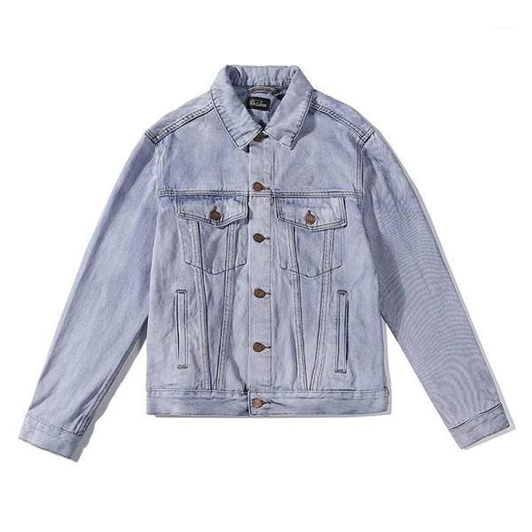 

20ss welldone denim jacket latest autumn winter hip hop oversize jackets and coat men women streetwear kaney west we11 done coat1, Black;brown