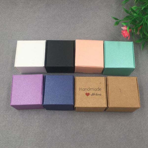 

30 pcs 4x4x2.5cm kraft paper gift box for wedding,birthday and christmas party gift ideas,good quality for cookie/candy bbygxl