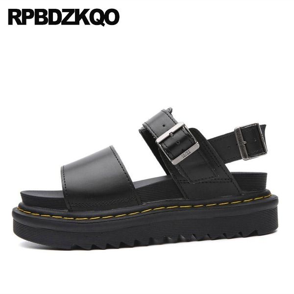 

flatform platform открытый носок летние плоские слингбес высокое качество 2020 дизайнерские сандалии женщины роскошные обувь harajuku женски, Black