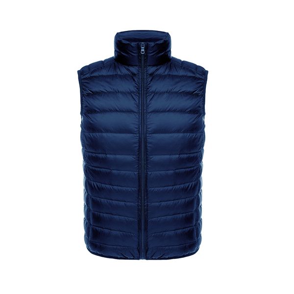 

90% white duck down lightweight down vest men's short inner wear and outer wear vest 2019 autumn and winter new thin vest, Black;white