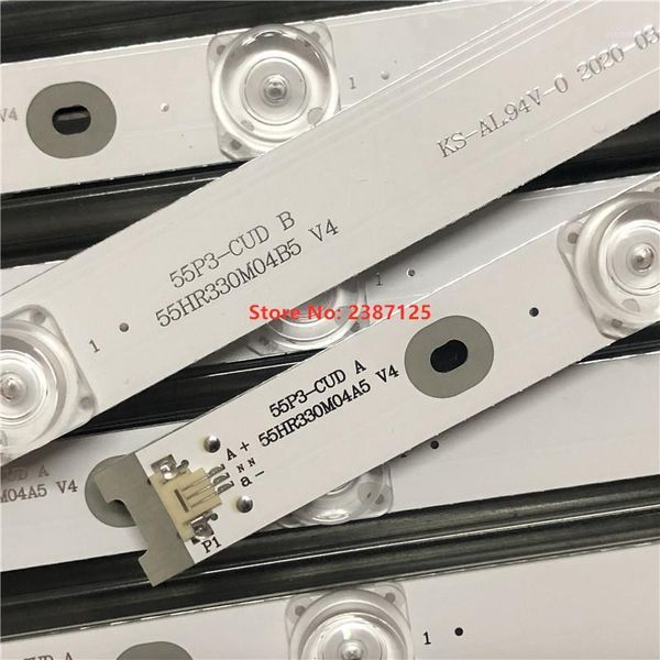 

flash heads 1set=9pcs led backlight 4 lamps 4c-lb5504-hr17j 4c-lb5504-hr18j 55hr330m04b5 v4 for 55t1yp 55bc7600 55u6780c screen lvu550nd1l1