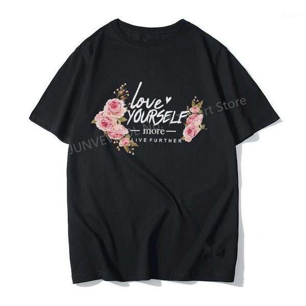 

pink rose t shirt cotton short sleeve printing white tshirt korea style fashion women women summer o collar black tee shirt1