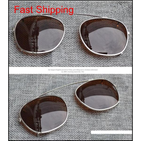 

2017 clips two size johnny depp style glasses clip men retro vintage polarized clip women sunglass qylmoi bdehome