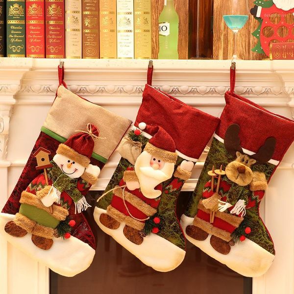

christmas decorations exquisite bags socks cute santa sacks elk snowman claus gift home el mall decor1