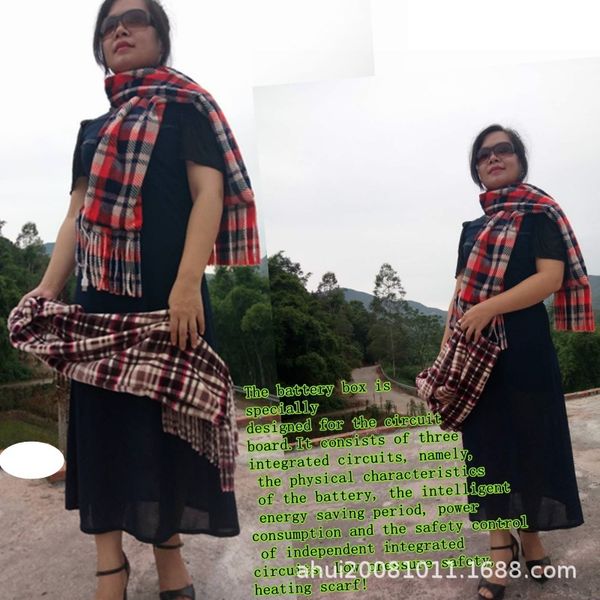 

usb lattice scarf, electric grid neck, Blue;gray