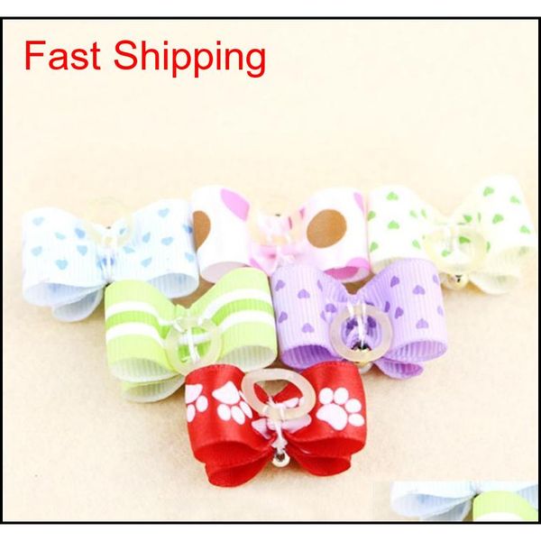 

cute pet dog bow loverly bowknot dog tie for puppy dog accessories with rubber band cute pet he qylpcn bdenet