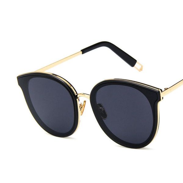 

2020 sunglasses women cat eye sunglasses men sun glasses retro star sun glasses female black grey, White;black