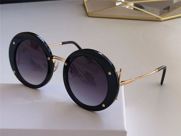 

new fashion design woman sunglasses 939s round retro frame glasses popular simple style uv 400 outdoor eyewear, White;black