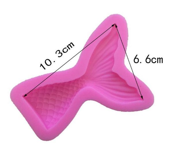 

mermaid silicone fondant cupcake cake decorating christening baking tools handmade soap mold fish fork tail dhl free
