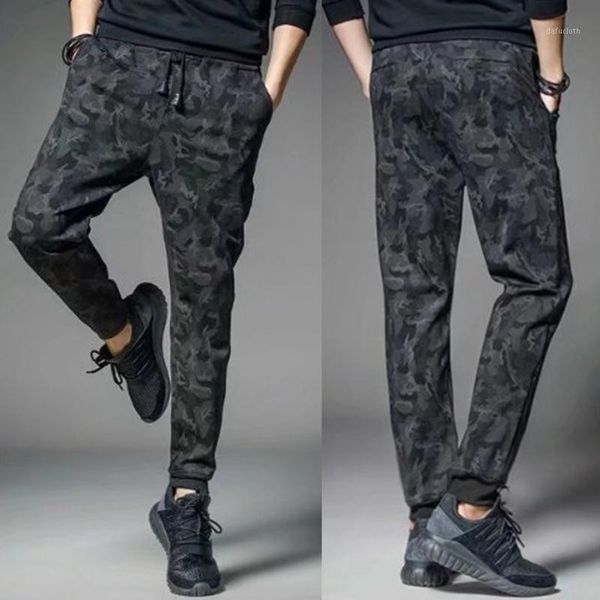 

2020 new joggers pants men quick drying deep camouflage cotton spring autumn harem pant men trousers camo mens casual1, Black