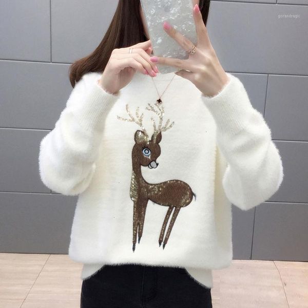 

luxury women autumn winter sweater classic designer wool women's sweater fashion designer pull femme hiver1, White;black