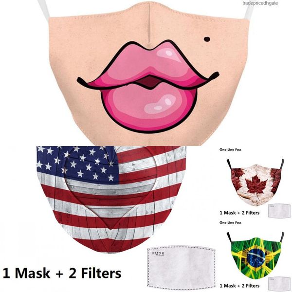 

face keep print flag forza fighting italy spain masks fabric protective pm2.5 reusable mask pr