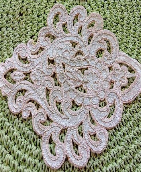

modern lace embroidery placemat cup coaster mug kitchen christmas dining table place mat cloth tea coffee doily dish drink pad h wmthlh