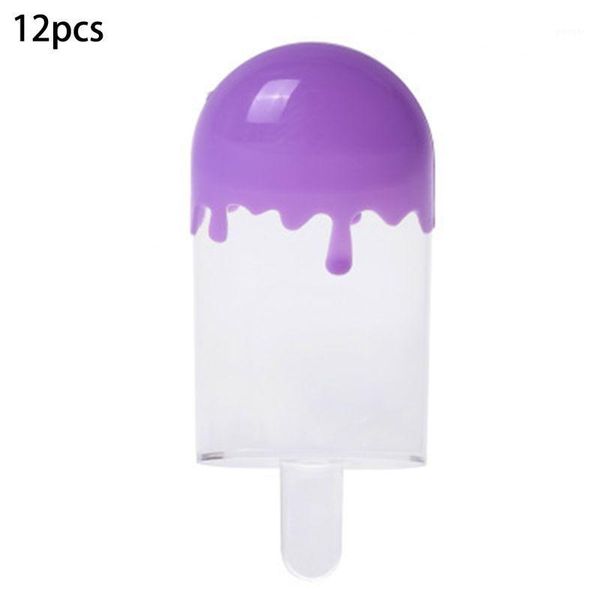

gift wrap 12pcs ice cream shape candy box plastic case transparent container1
