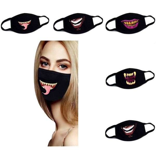 

print party masks mouth in for stock men women cotton washable breathable dustproof masks anti smog pm2.5 protective ma m7s6