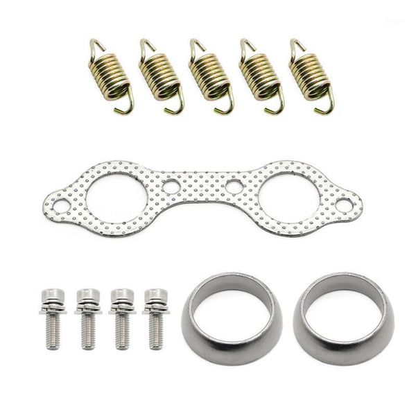 

motorcycle exhaust system manifold studs bolts gasket spring repair kit replacement fits polaris atv quad sportsman 600 700 5811511 36100471