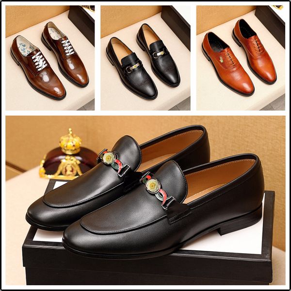 

new british vintage square toe men leather shoes business suit formal luxury dress flats loafers big size oxfords wedding shoes, Black