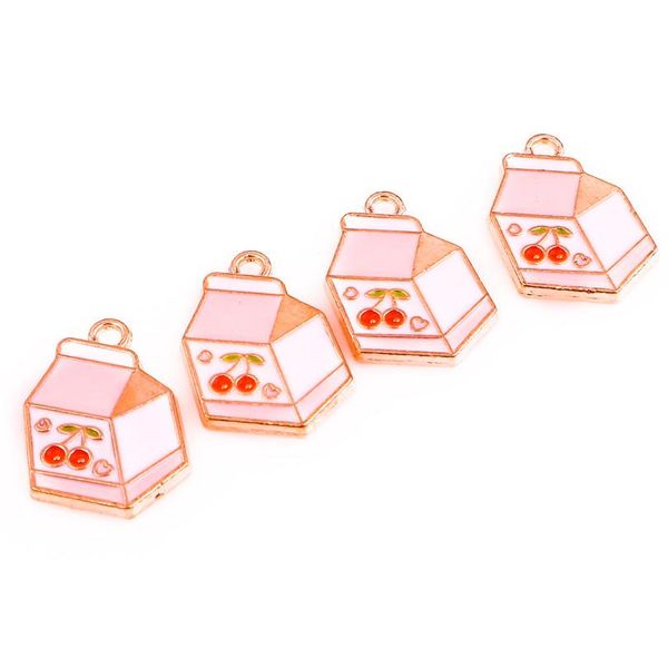 

10 шт. / лот 20 * 15 мм сплава эмаль капля масла вишня бутылка для молока золотые выводы подвески подвески для diy ожерелье аксессуары делаю, Silver