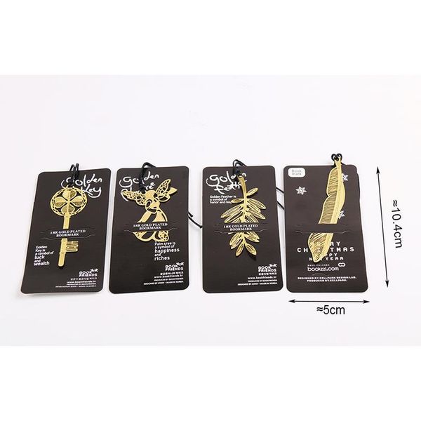 

cute kawaii gold metal bookmark vintage key feather angel bookmarks paper clip for book korean statio bbycpo