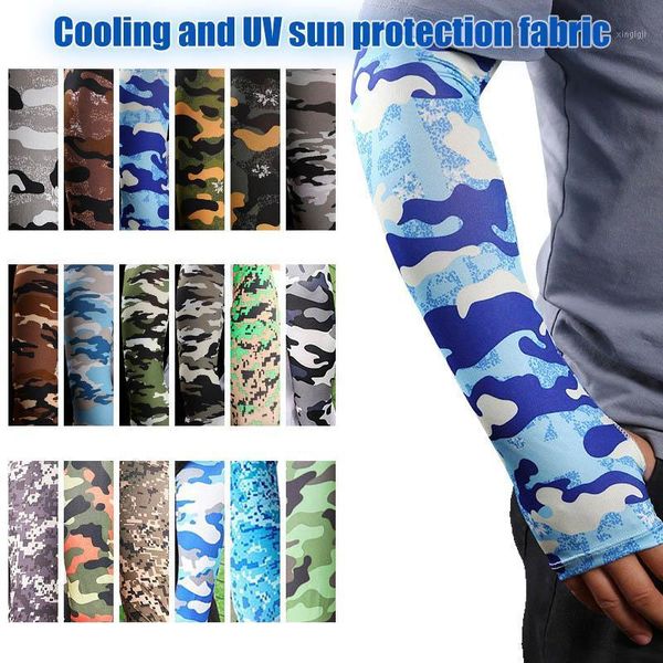 

elbow & knee pads 1 pair sports arm sleeves on hand sun uv protection cycling fishing running ice silk long tattoo sleeve anti-sunburn cuff, Black;gray