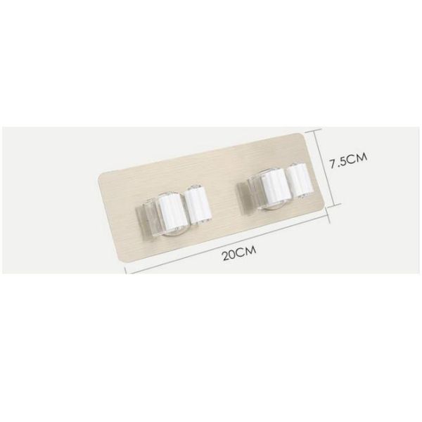 

1pc 17.8*7cm wall mounted mop organizer holder brush broom hanger storage rack kitchen tool shoe hanger housekeeper pi jllcor