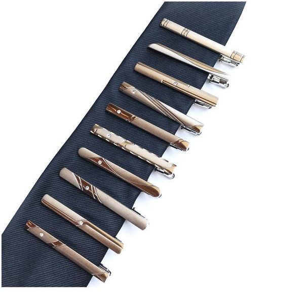 

2019 new men's formal tie clip simple business tie clip for men gifts for men metal trendy men qylmmn, Blue;purple