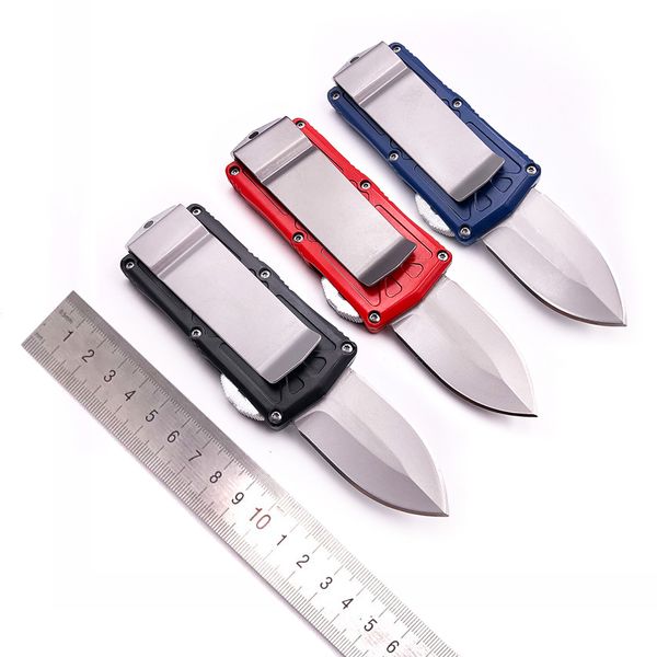 

micro knives mt exocet proof run flying fish pocket knife double action automatic knife 3 colors handle tactical knives edc tool