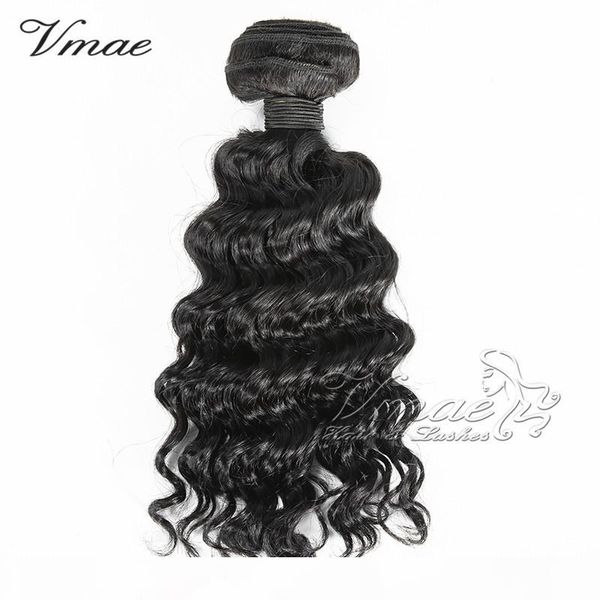 

natural color deep loose body water wave 10a human hair extensions 3pcs lot 10" to 28" indian remy virgin human hair extensions, Black